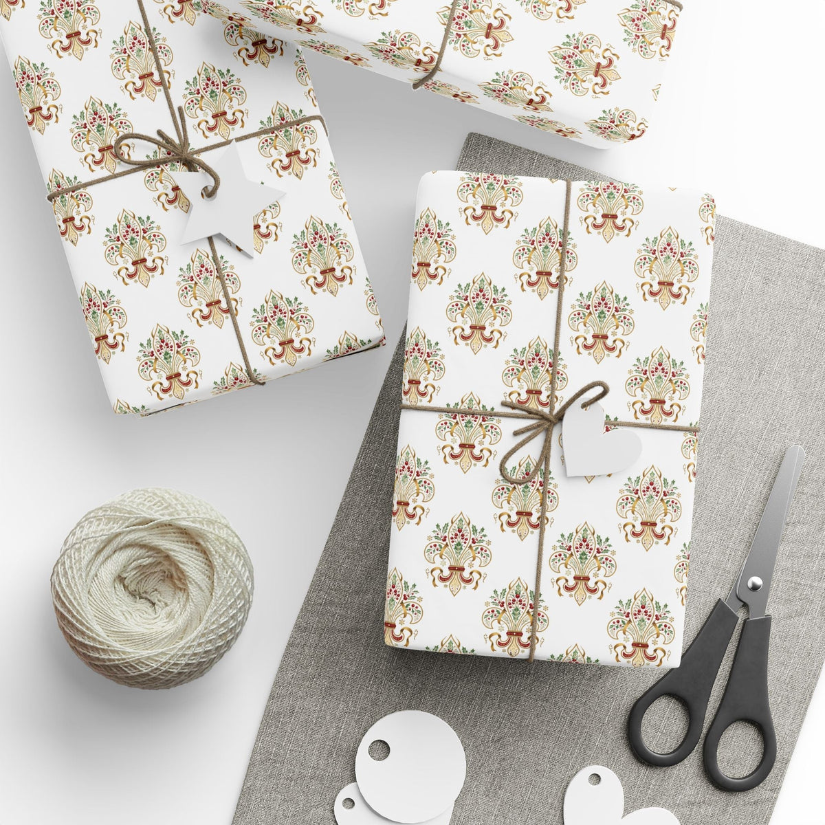 Floral Paisley Wrapping Paper Roll — Elegant Vintage Gift Wrap for Weddings & Holidays for Florals & Patterns collection
