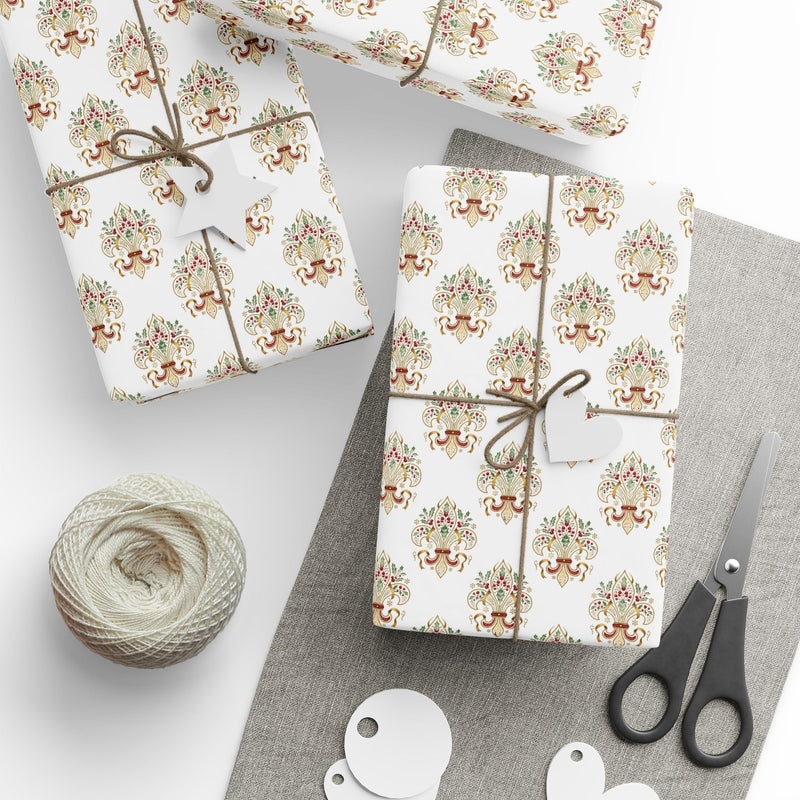 Floral Paisley Wrapping Paper Roll — Elegant Vintage Gift Wrap for Weddings & Holidays for Florals & Patterns collection