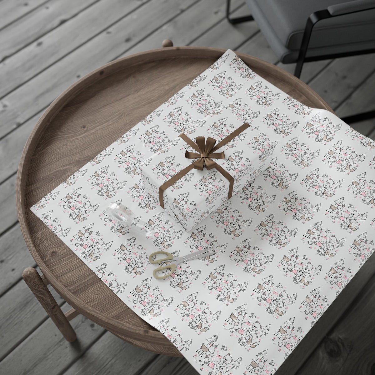Woodland Animals Wrapping Paper-zoom-13