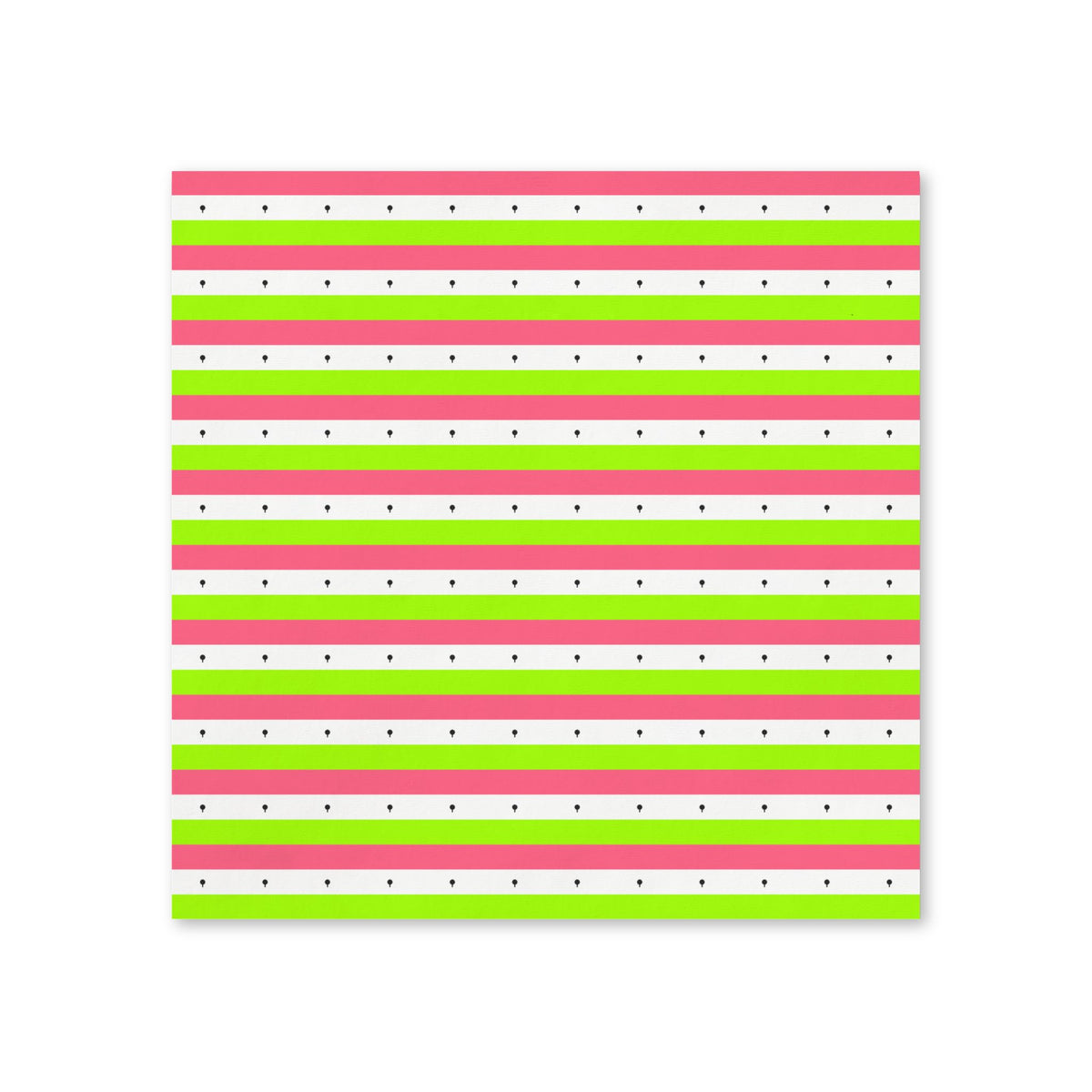 Striped Party Napkins — Pink, Lime & Polka Dot Cocktail Napkins