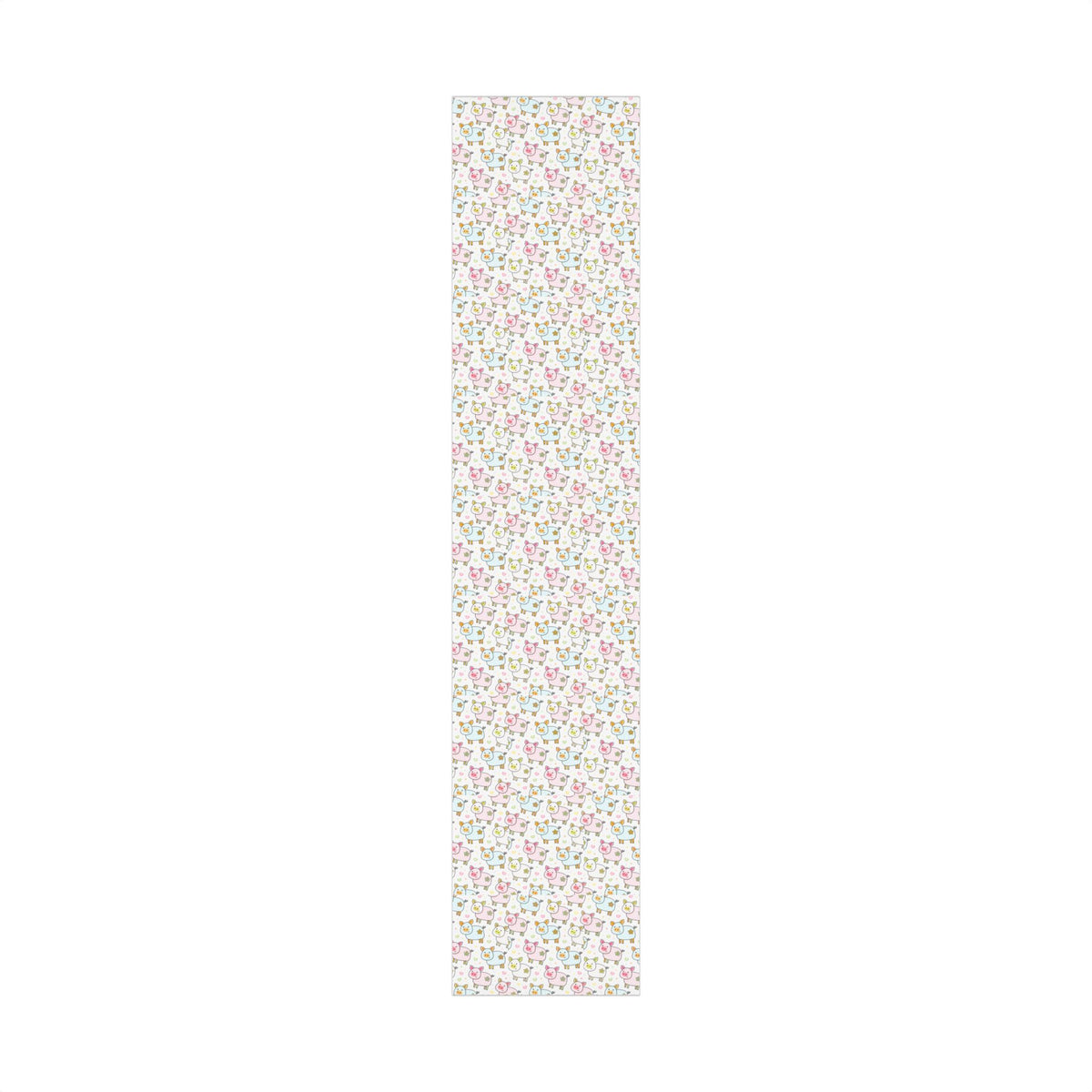 Pig Pattern Gift Wrap Paper – Cute Pastel Farm Animal Wrapping Roll