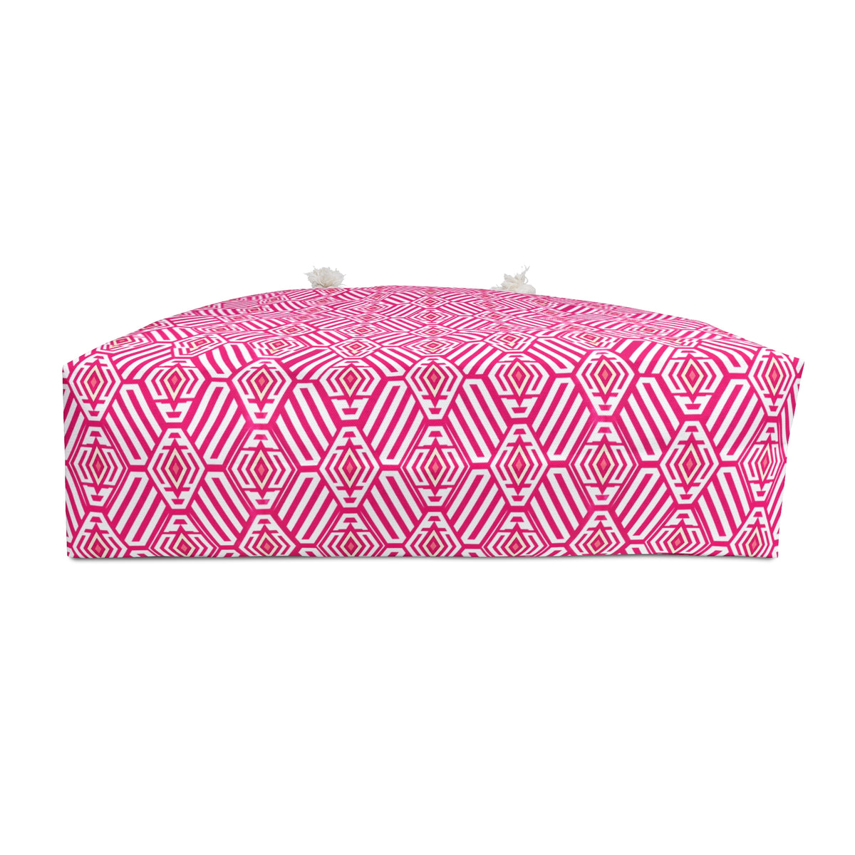 Pink Geometric Weekender Bag – Patterned Travel Tote for Beach, Weekend Getaways & Gifts