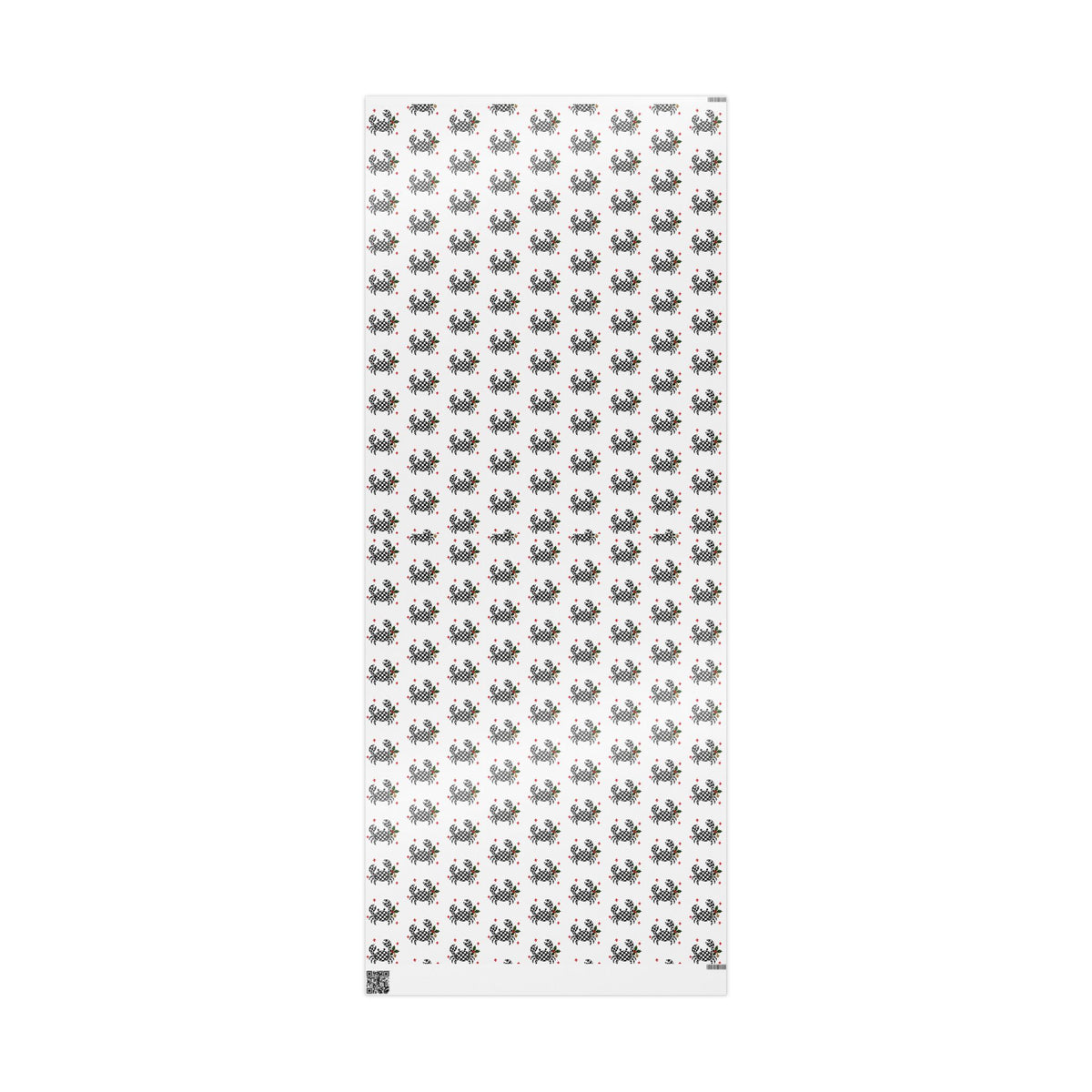 Cajun Christmas Checkered Crab Wrapping Paper-zoom-4