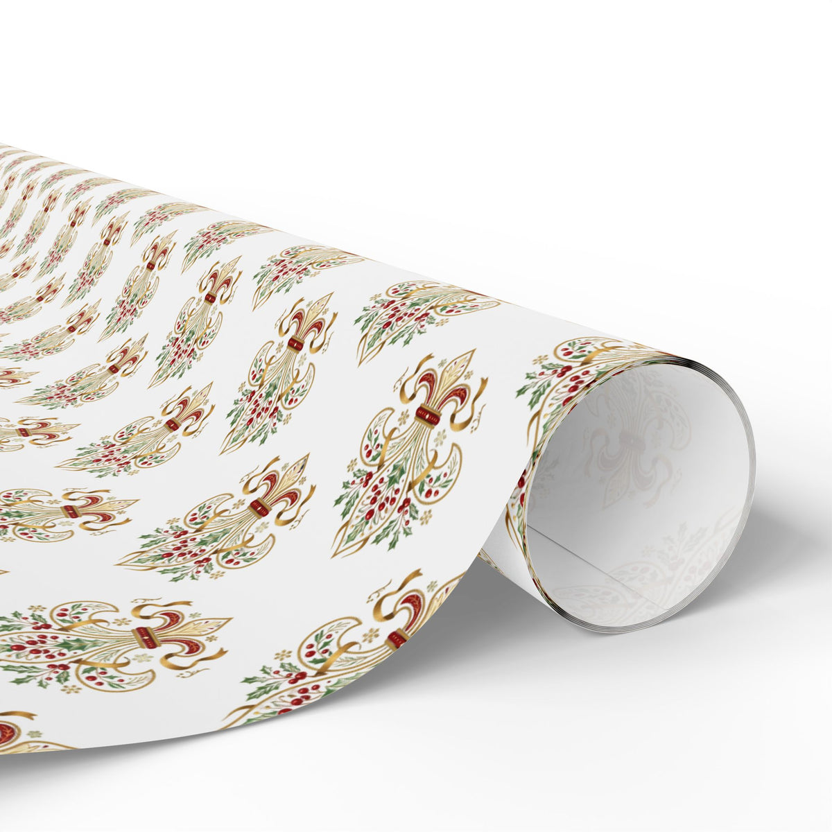 Floral Paisley Wrapping Paper Roll — Elegant Vintage Gift Wrap for Weddings & Holidays