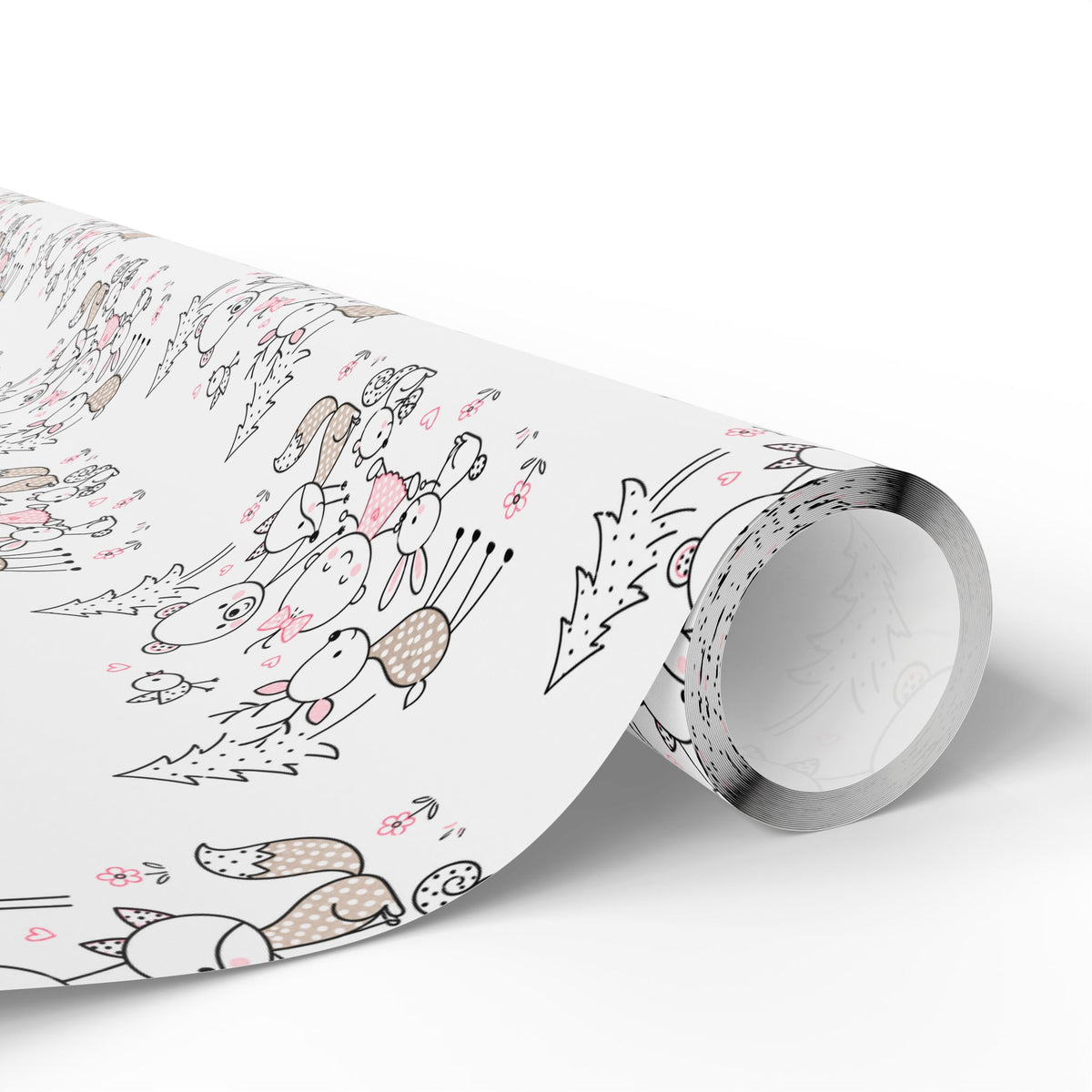 Woodland Animals Wrapping Paper-14
