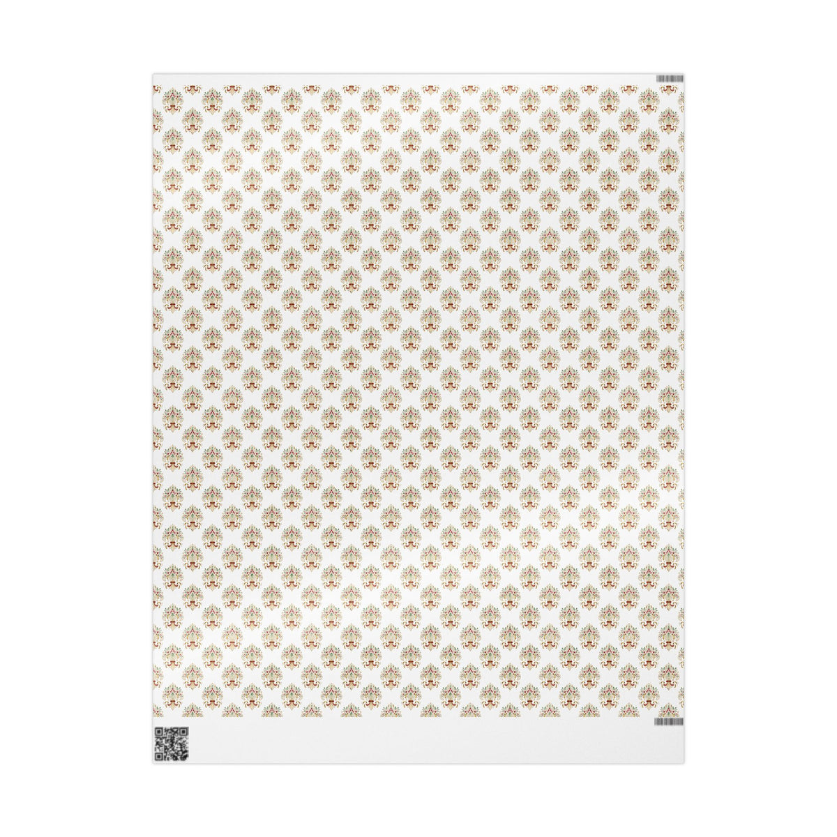 Floral Paisley Wrapping Paper Roll — Elegant Vintage Gift Wrap for Weddings & Holidays