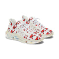 Crab Print Mesh Sneakers — Women's Cute Coastal Casual Shoes