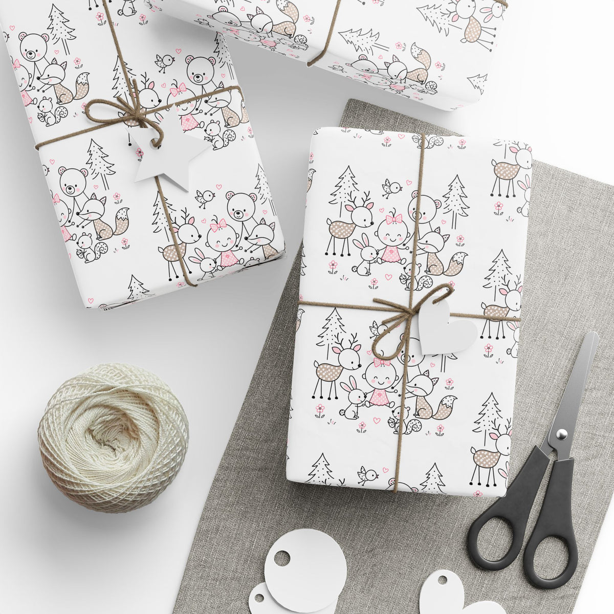 Woodland Animals Wrapping Paper-12