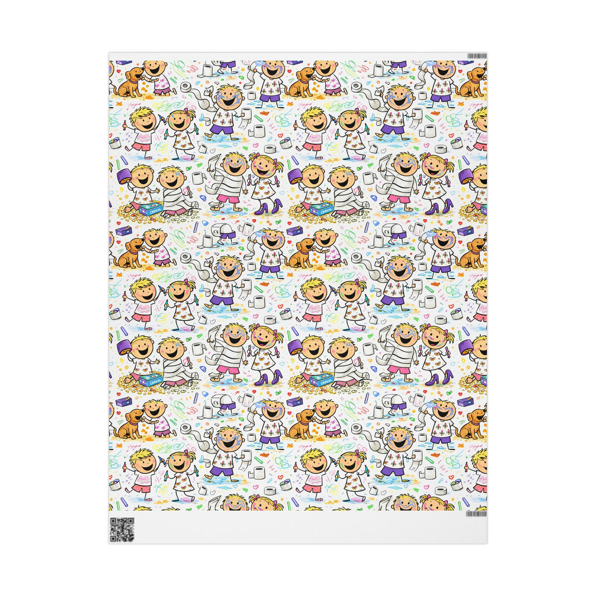Kids Doodle Wrapping Paper