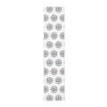 Holiday Candy Cane Logo Table Runner - Festive Christmas Dining Decor