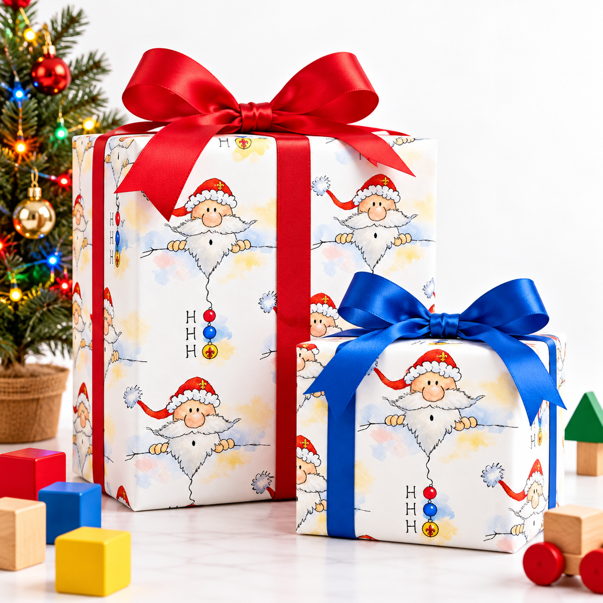 HO HO HO Christmas Wrapping Paper for Kids-zoom-3