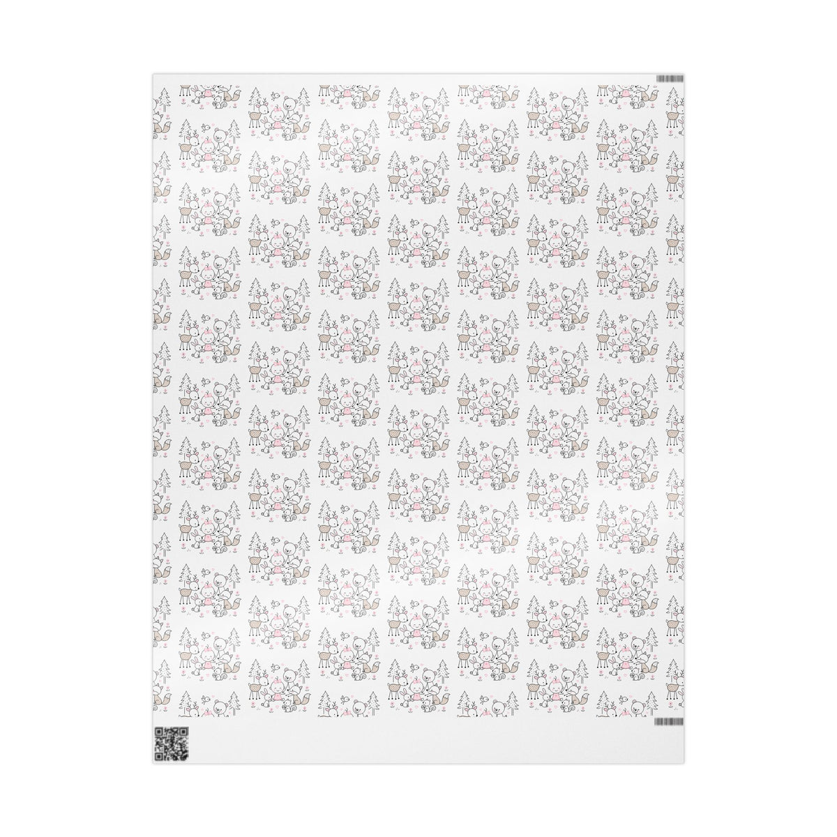 Woodland Animals Wrapping Paper-3