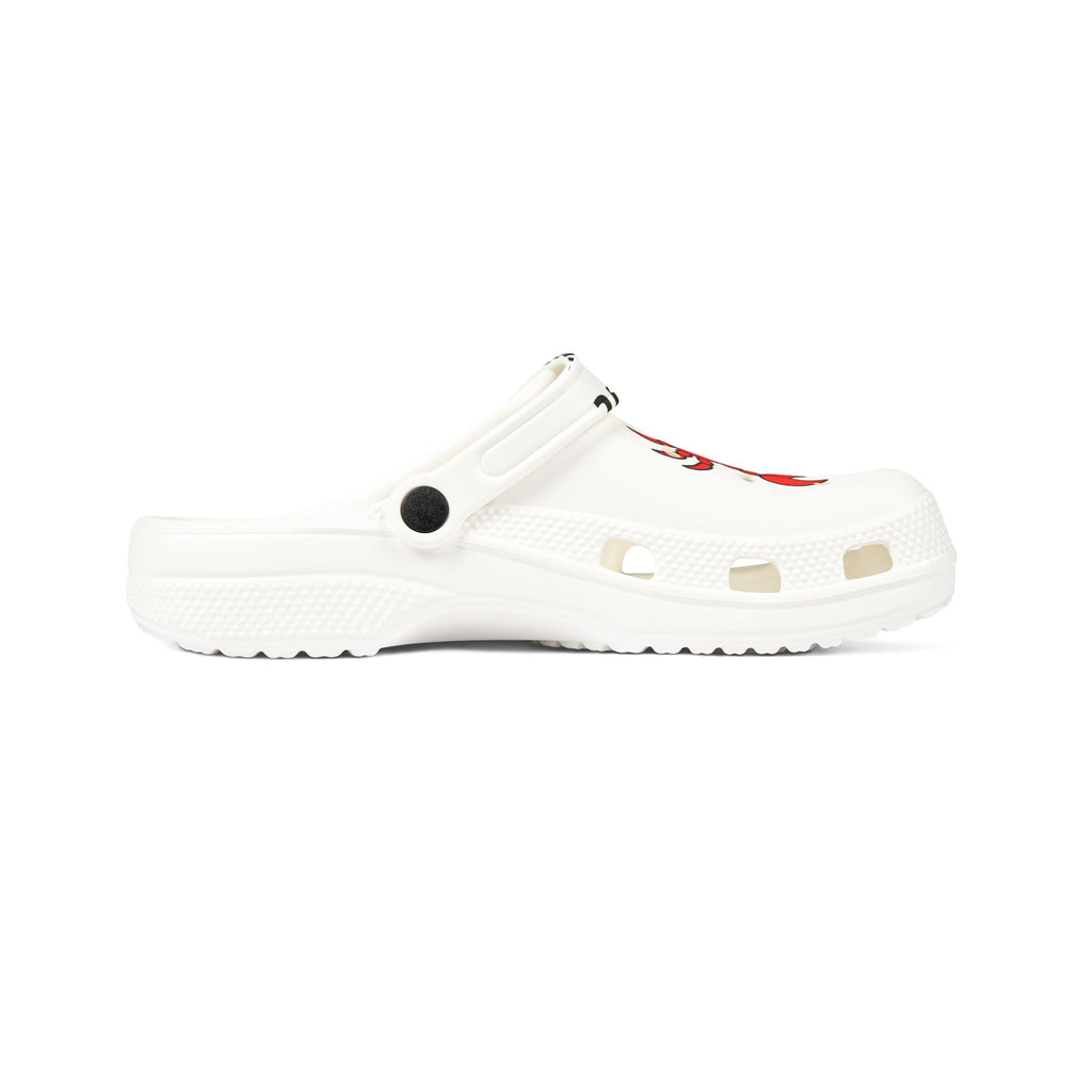 Crab Print Foam Clogs — Cute Red Crab EVA Garden Shoes