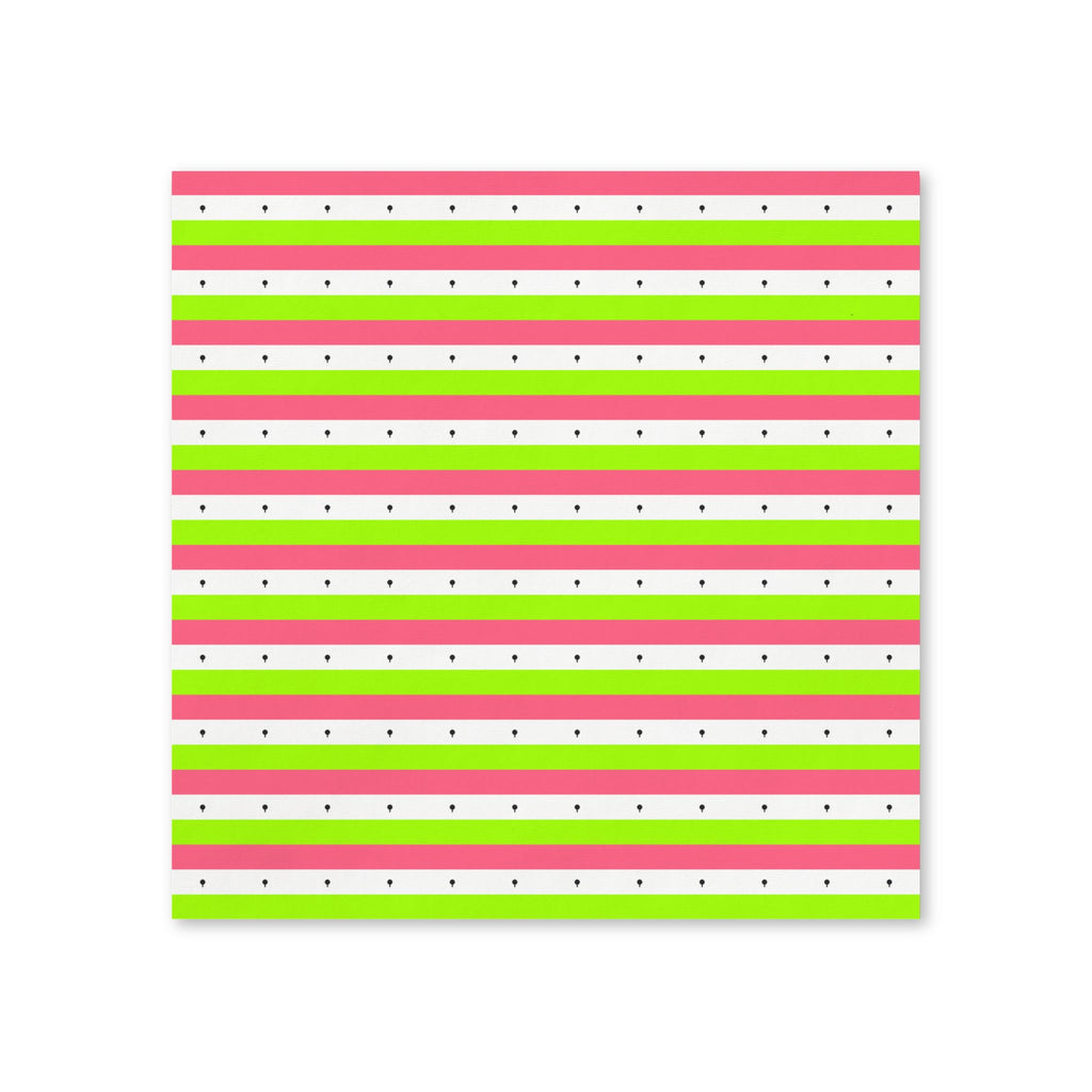 Striped Party Napkins — Pink, Lime & Polka Dot Cocktail Napkins