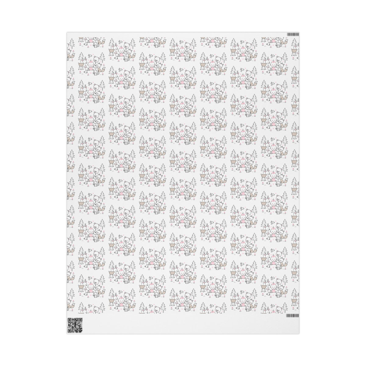 Woodland Animals Wrapping Paper-2