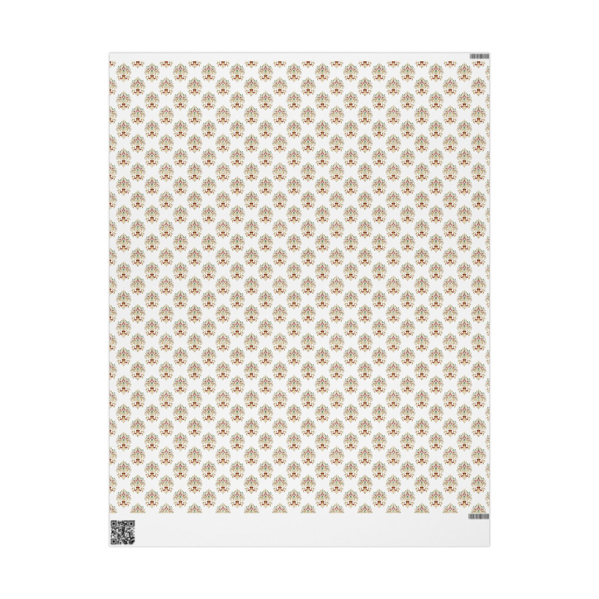 Floral Paisley Wrapping Paper Roll — Elegant Vintage Gift Wrap for Weddings & Holidays