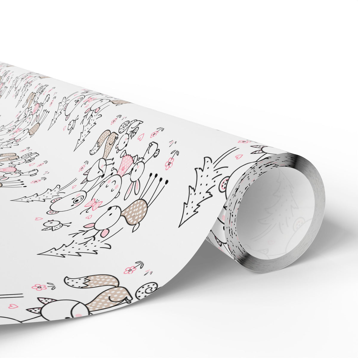 Woodland Animals Wrapping Paper-zoom-23
