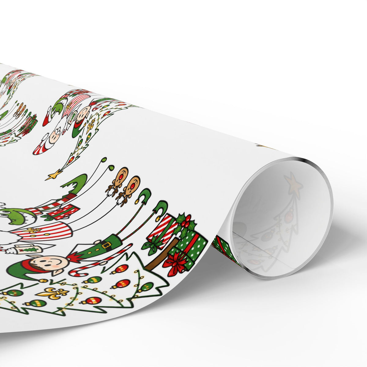 Holly-Jolly Alligator Wrapping Paper