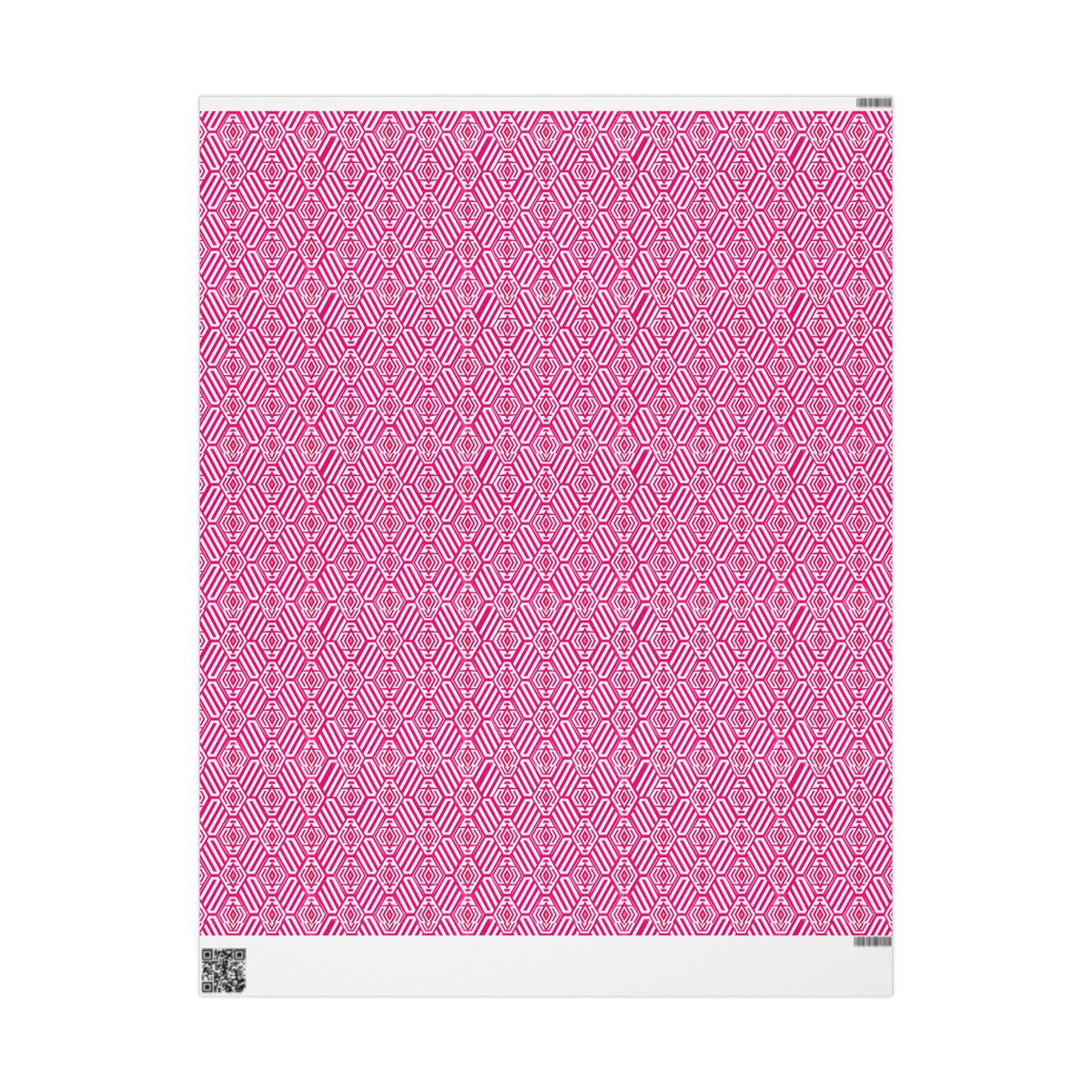 Hot Pink Geometric Wrapping Paper