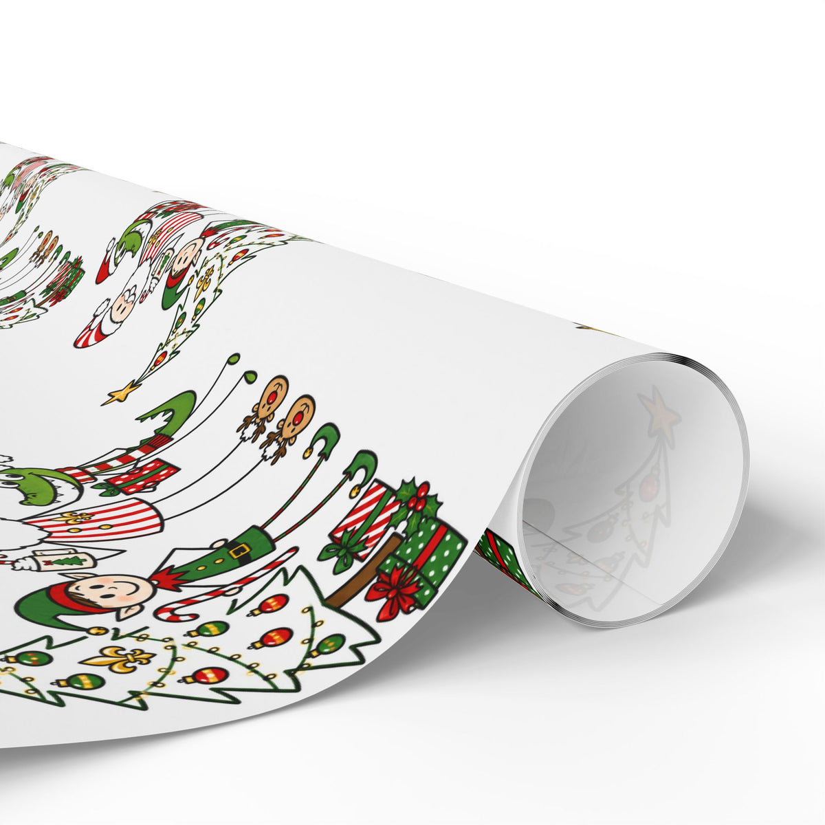 Holly-Jolly Alligator Wrapping Paper