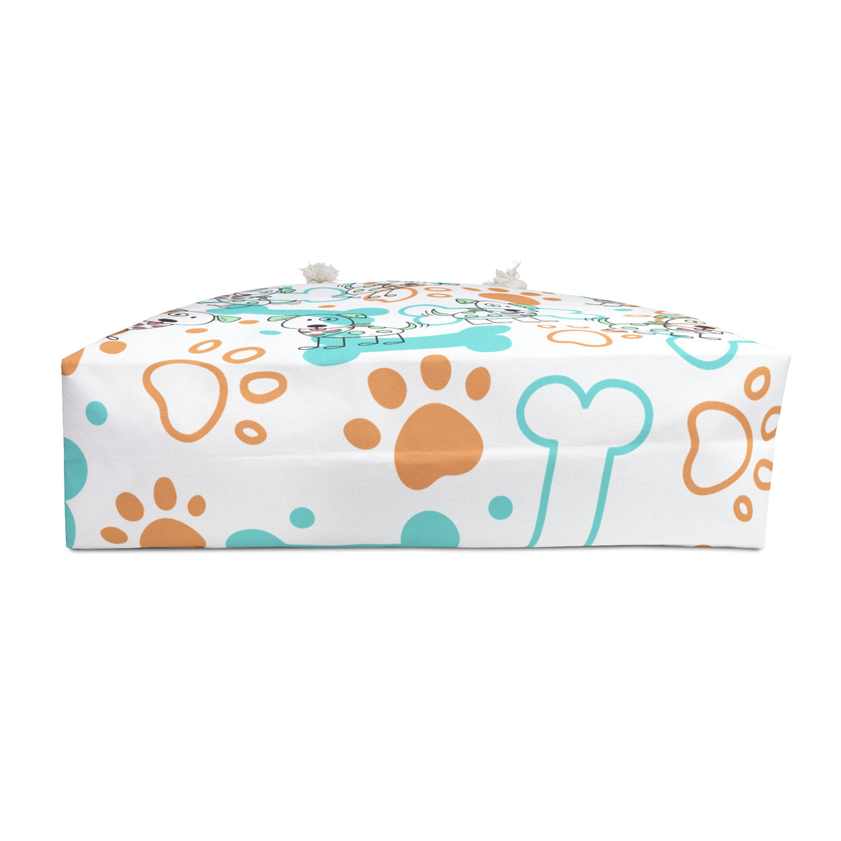 Cute Puppy Pattern Weekender Bag — Dog Bones & Paws Travel Tote