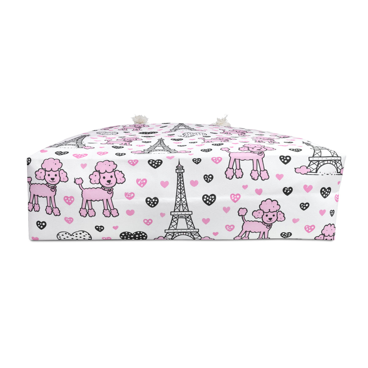 Paris Poodle Weekender Bag — Cute Pink Eiffel Tower Travel Tote