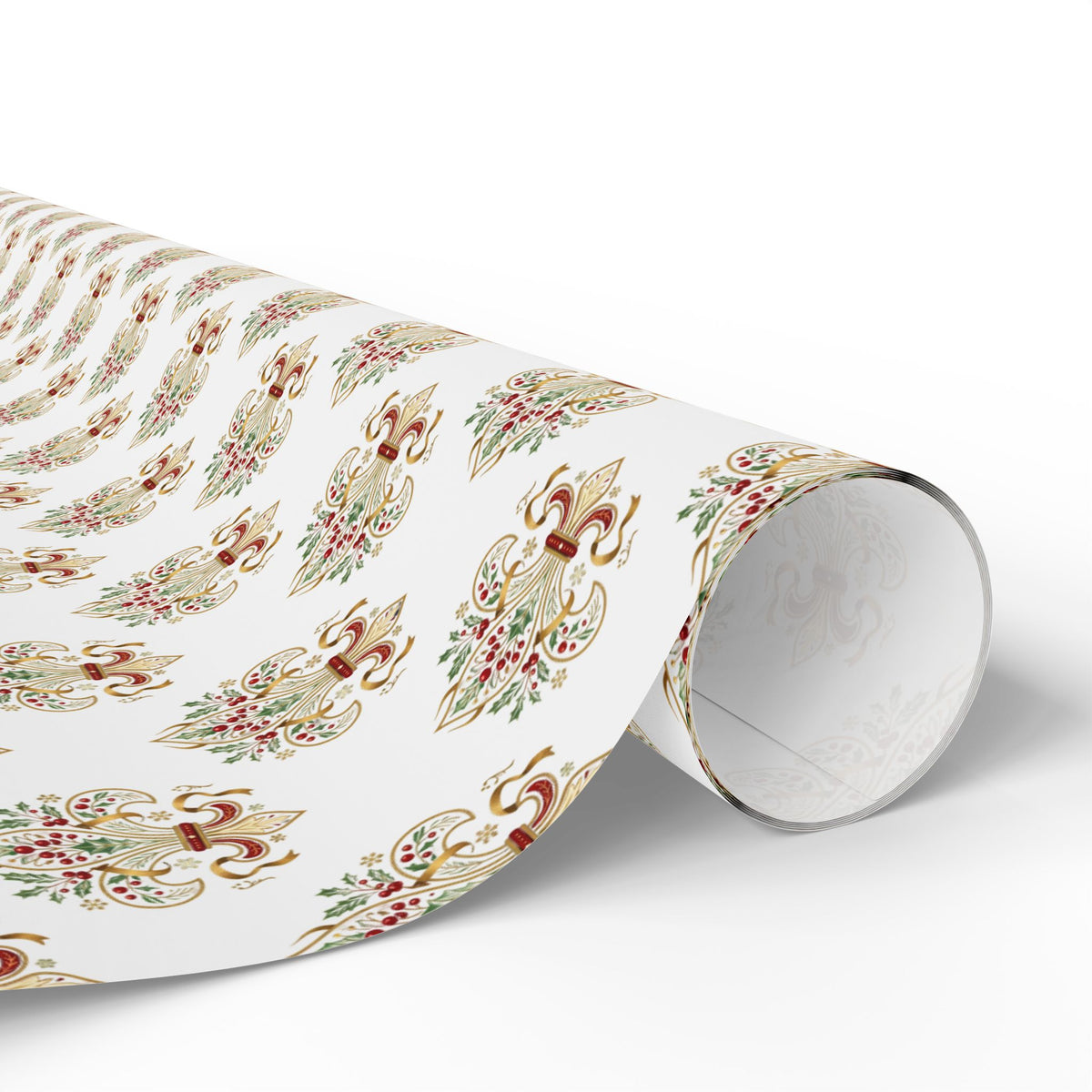 Floral Paisley Wrapping Paper Roll — Elegant Vintage Gift Wrap for Weddings & Holidays