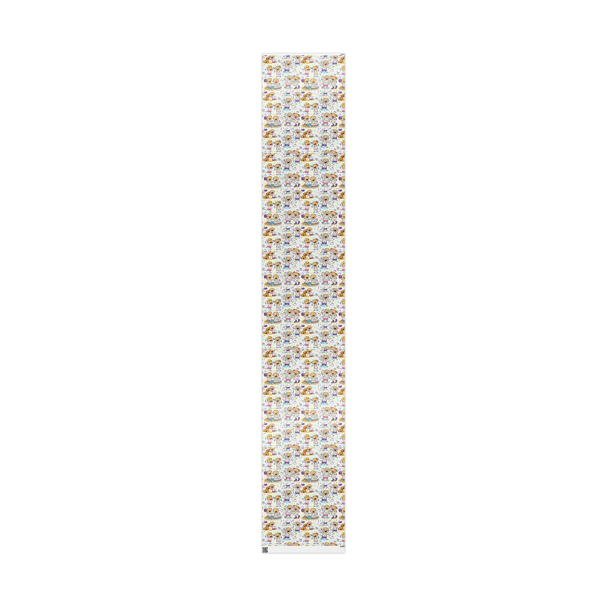 Wrapping Paper Roll — Colorful Kids Doodle Pattern, Fun Birthday & Party Gift Wrap