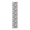Cow Print Table Runner with Pink Trim — Farmhouse Cotton/Poly Dining Decor
