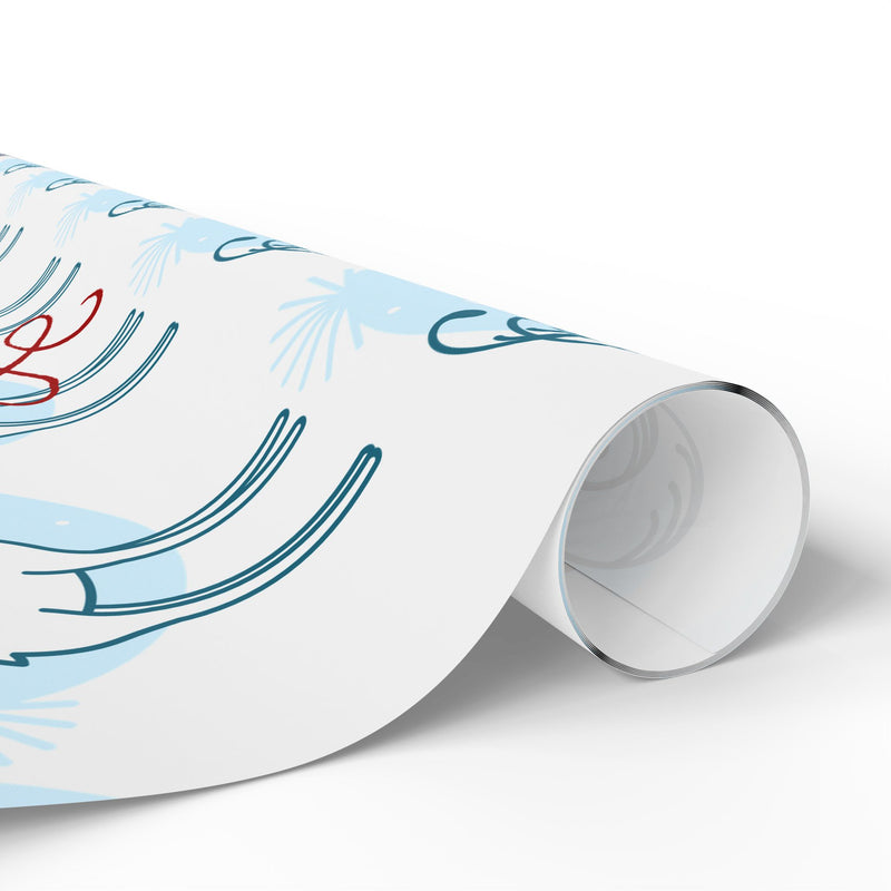 Holiday Reindeer Wrapping Paper — 'Tis the Season Pattern-zoom-