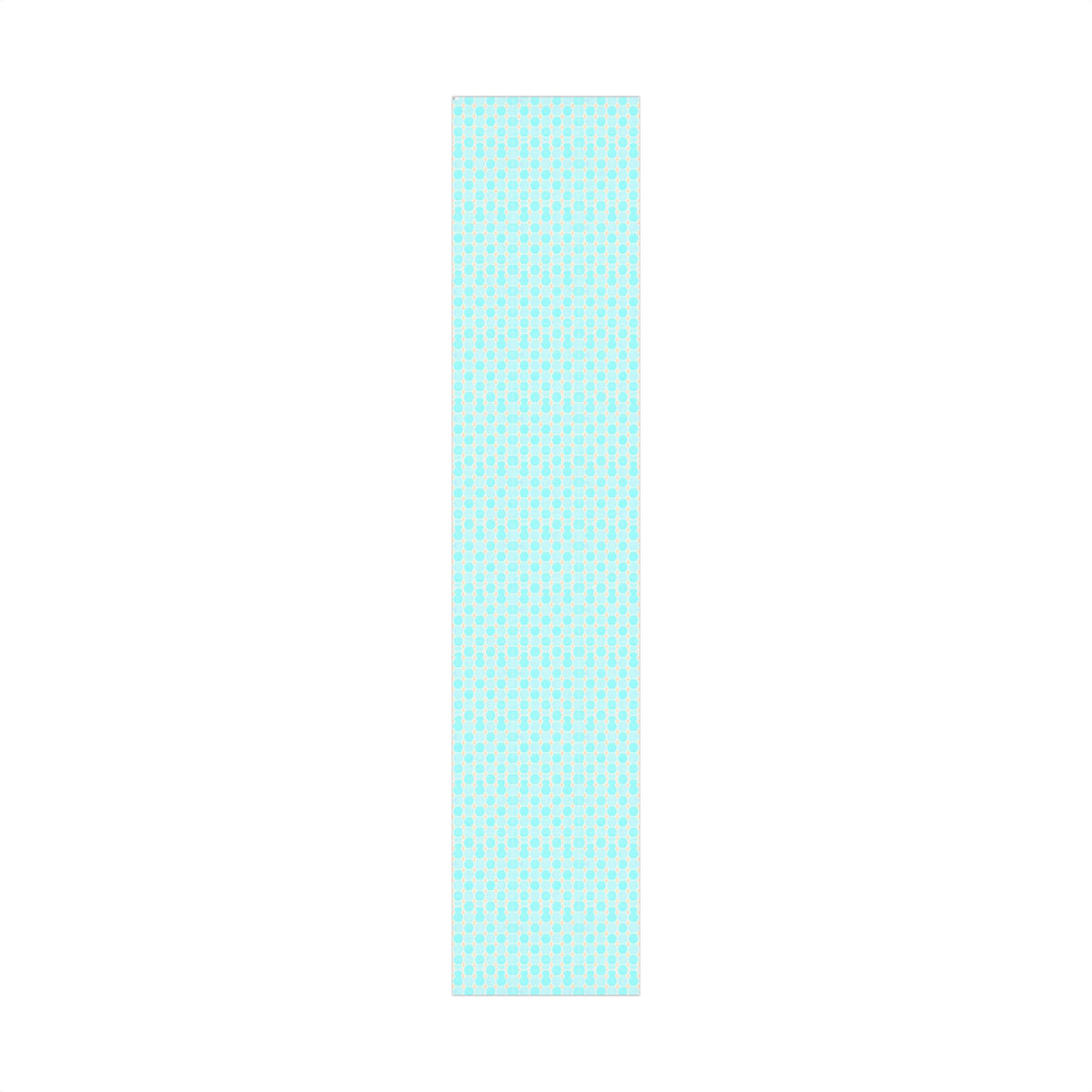 Gift Wrap Paper – Aqua Honeycomb Geometric Pattern (Turquoise & Coral)