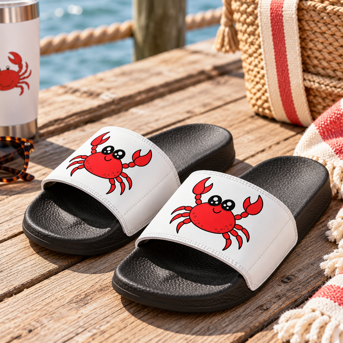 Crab Slide Sandals