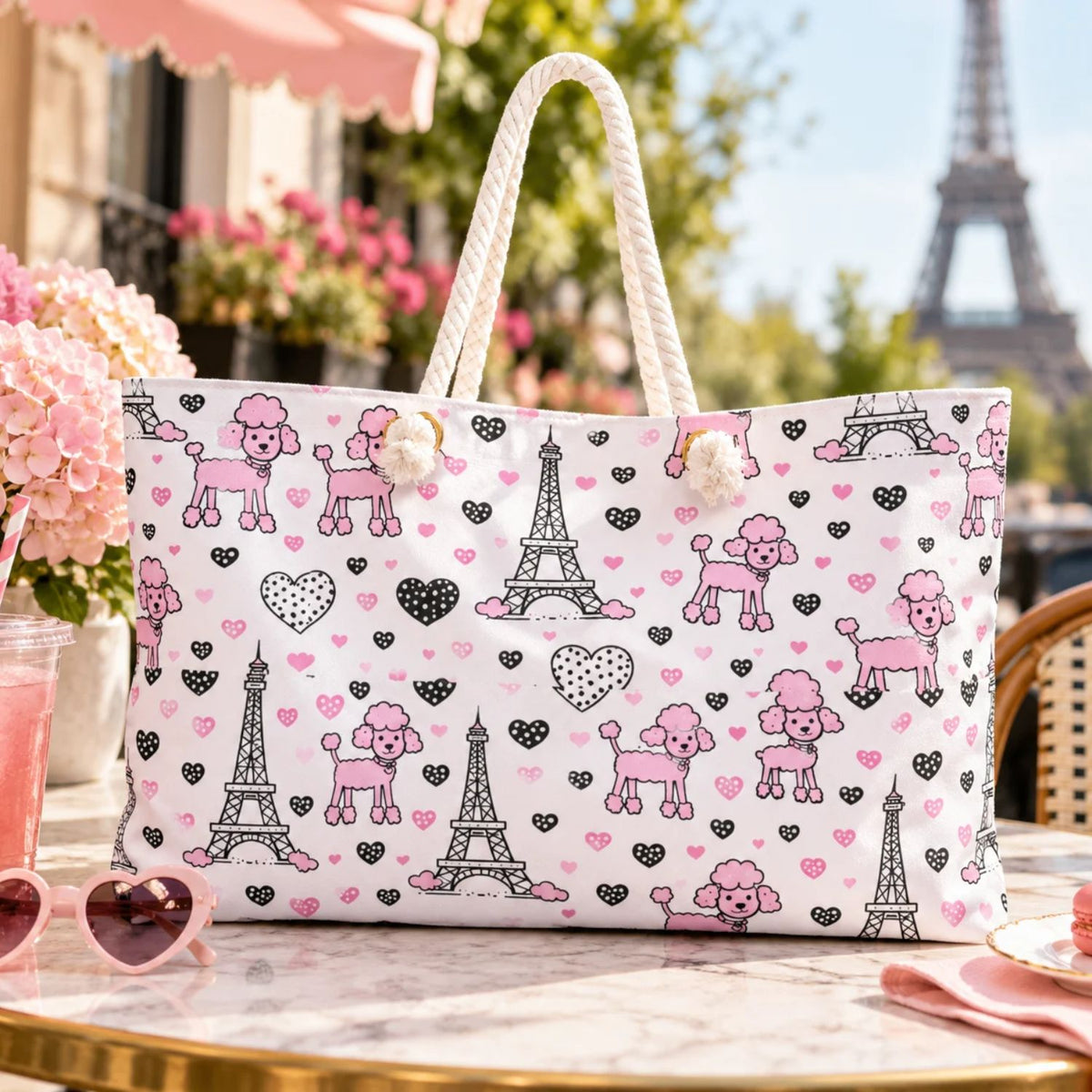 Paris Poodle Weekender Bag