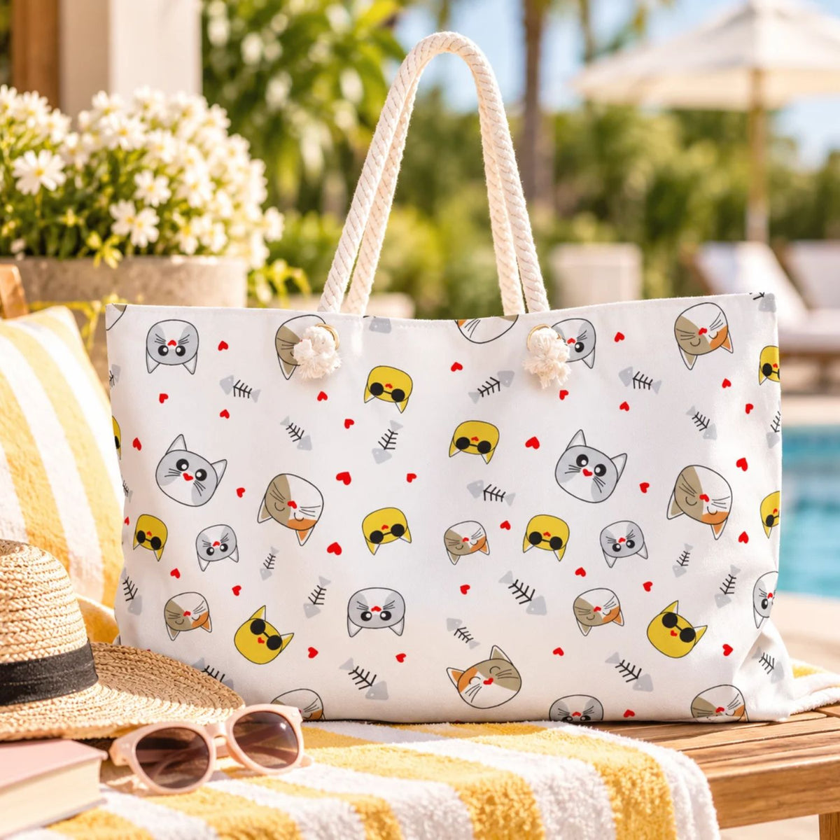 Cat Faces Weekender Bag