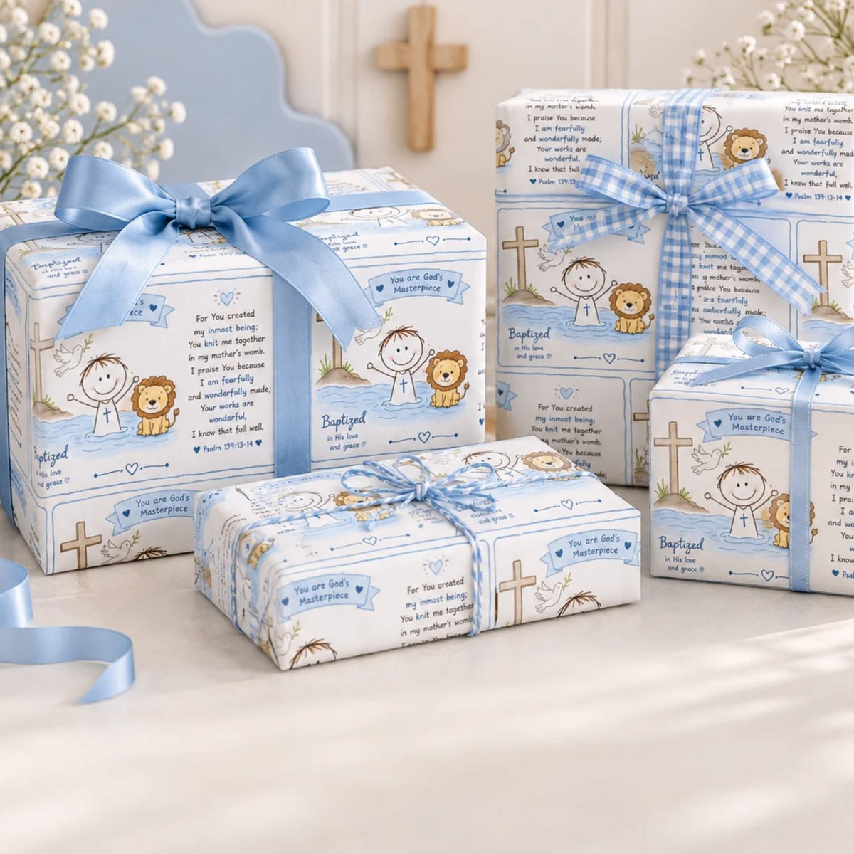 Baptized in His Love Wrapping Paper