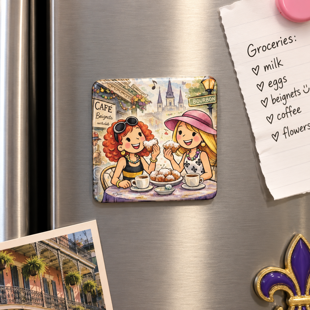Café Friends Square Magnet
