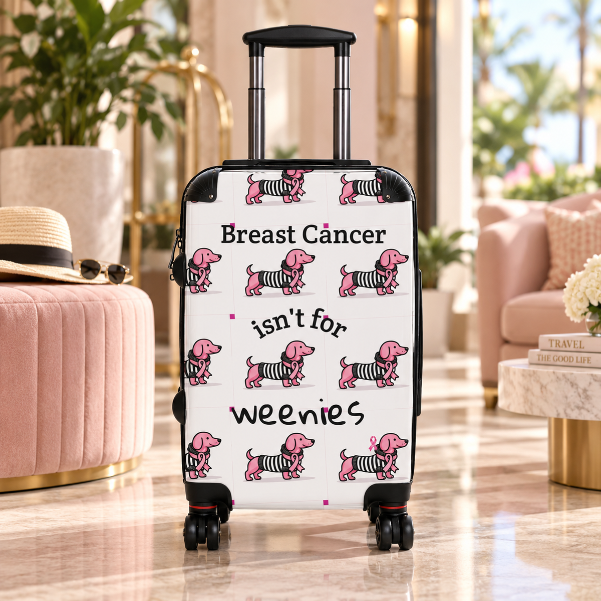 Breast Cancer Isn't for Weenies Suitcase